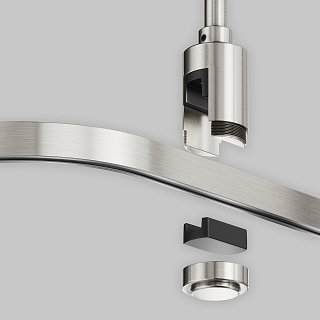 Радиусный коннектор для шинопровода Flarity платина