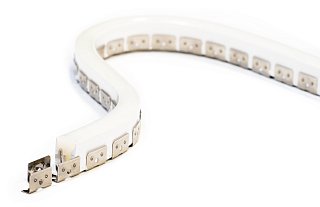 Профиль алюминиевый накладной гибкий ELF, 1000х10х10мм