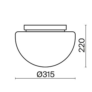 Потолочный светильник Glassy E27х1