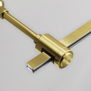 Крепление настенное Wall одинарное удлиненное Flarity латунь