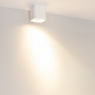 Светильник SP-ACENTO-S95x95-10W Warm3000 (WH, 20-45 deg, 230V) (Arlight, IP20 Металл, 5 лет)