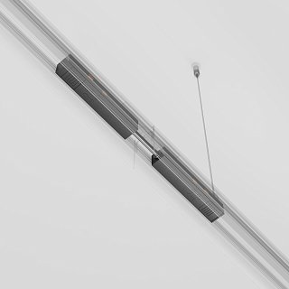 Коннектор питания прямой гибкий 5см Exility черный