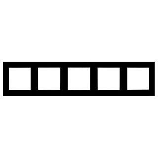 Рамка стеклянная FRM-GLARE-GS-5-BK (Arlight, -)