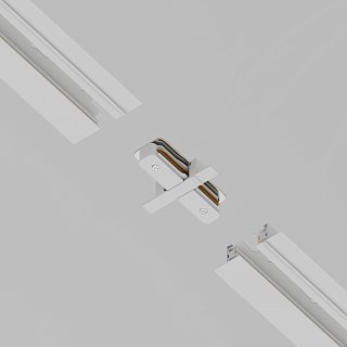 Коннектор прямой Unity встраиваемый белый