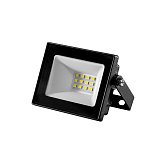 Прожектор светодиодный ELFLED, SMD, 10Вт, черный корпус, IP65, белый