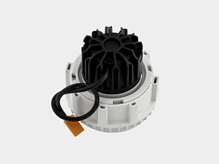 Светильник светодиодный потолочный встраиваемый , серия DL-TRE, Белый, 12Вт, IP44, Теплый белый (3000К), DL-TRE-1201-WH-WW