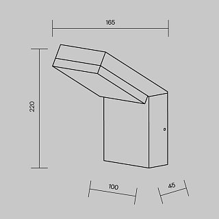 Настенный светильник (бра) Paso 3000К 12Вт IP 54