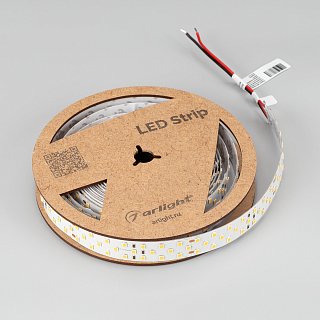 Светодиодная лента RT-A252-19mm 24V Warm2700 (27 W/m, IP20, 2835, 5m) (Arlight, Открытый)