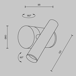 Настенный светильник (бра) Utility 3000K 3Вт