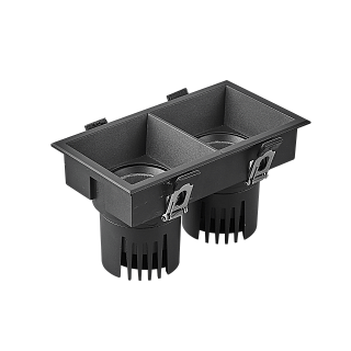 Светильник MS-FLOW-BUILT-S157x85-2x12W Warm3000 (BK, 55 deg, 230V) (Arlight, IP20 Металл, 5 лет)