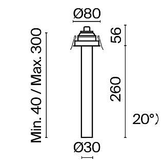 Встраиваемый светильник Focus T 3000K 7Вт 36°