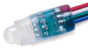 Диод ELF Pixel 8mm, 5В, 0.3Вт, RGB (группового контроля)