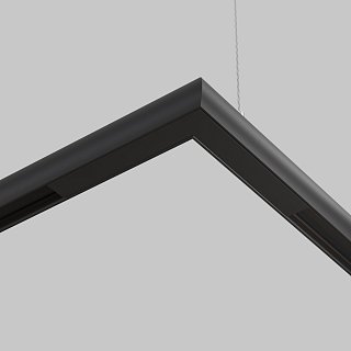 Коннектор угловой круглый Basity, черный