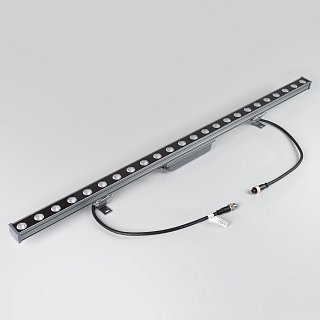 Линейный прожектор AR-LINE-1000-24W Warm3000 (GR, 30 deg, 230V) (Arlight, IP65 Металл, 3 года)