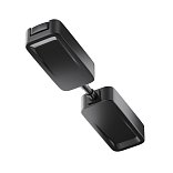 Коннектор питания прямой Radity встраиваемый черный