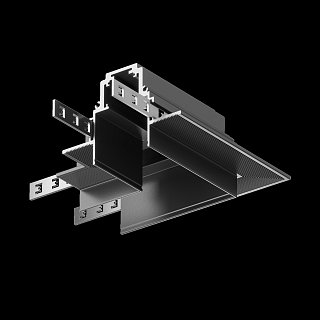 Коннектор угловой Gravity встраиваемый черный