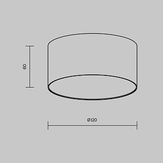 Потолочный светильник Zon 3000K 12W 120°