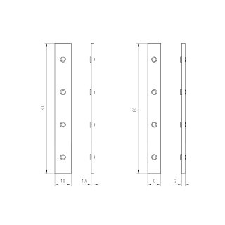 Комплект коннекторов MAG-CON-2540-UP-SIDE (BK) (Arlight, Металл)