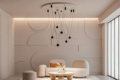 Гостиная с панорамными окнами