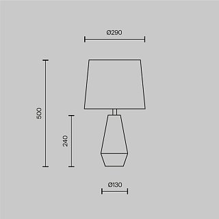 Настольный светильник Calvin Table E27х1 60Вт