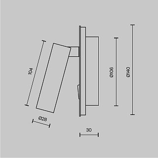 Настенный светильник (бра) Ios 176 3000К 9Вт IP 20