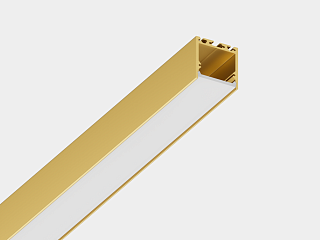 Подвесной/накладной алюминиевый профиль Design LED LS3535, 2500 мм, золотой анодированный , LS.3535-G-R