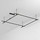 Основание ART-APRIORI-QUADRAT-ROD-400-2000x2000 (BK) (Arlight, IP20 Металл, 3 года)