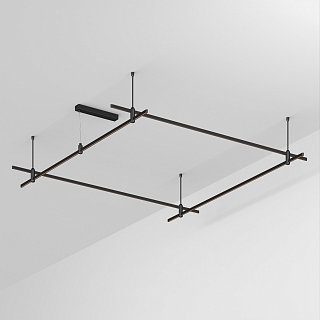 Основание ART-APRIORI-QUADRAT-ROD-400-2000x2000 (BK) (Arlight, IP20 Металл, 3 года)
