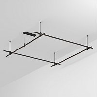 Основание ART-APRIORI-QUADRAT-ROD-400-2000x2000 (BK) (Arlight, IP20 Металл, 3 года)