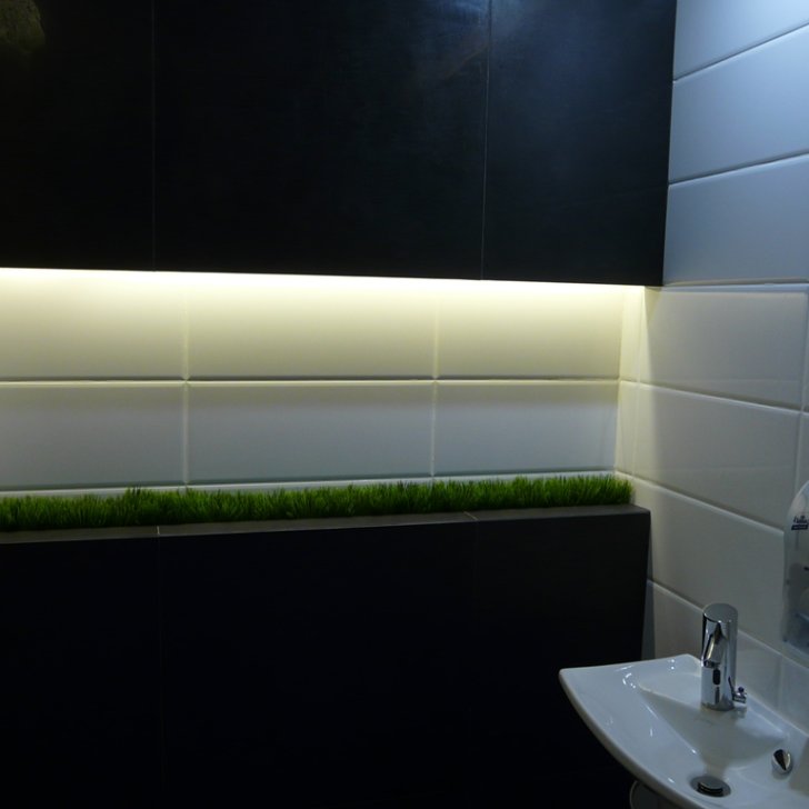 Светодиодное освещение растений в санузле светодиодной лентой Arlight