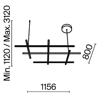 Подвесной светильник Radiance 3000К 80Вт