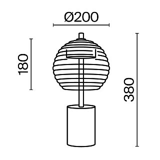 Настольный светильник Mystic 3000K 8Вт