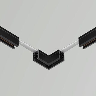 Коннектор угловой, накладной Levity