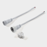 Заглушка с нижним выводом провода силиконовая для неоновой ленты 10×18мм END-1018-B