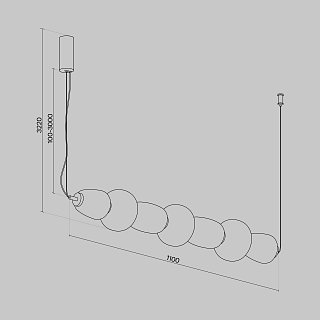 Подвесной светильник Pattern 3000К 42Вт