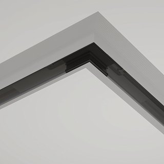 Коннектор угловой встраиваемый под ГКЛ 12,5 мм Basity, черный