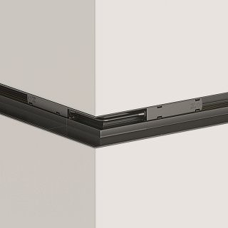 Угловой коннектор внешний S35 встраиваемый черный