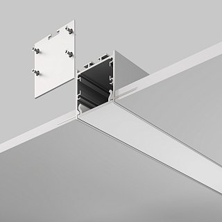 Алюминиевый профиль встраиваемый скрытого монтажа 71×35 (Серебро, 2 м), ALM-7135-S-2M