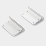 Заглушки LE6332-W-ECS белые для профиля LE.6332-W (комплект, 2 шт)