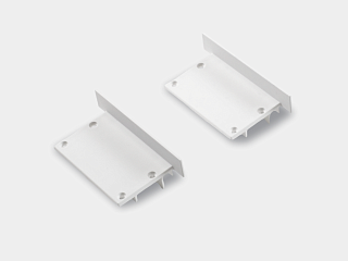 Заглушки LE6332-W-ECS белые для профиля LE.6332-W (комплект, 2 шт)