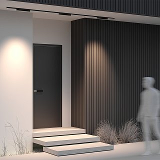 Уличный трековый светильник Points Exility IP 3000К 18Вт 36° черный