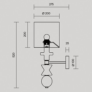 Настенный светильник (бра) Comforty E27х1