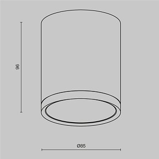 Потолочный светильник Hoop GX53 12Вт