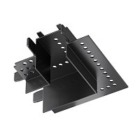 Коннектор угловой Radity встраиваемый черный