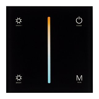 Панель SMART-P21-MIX-G-IN Black (12-24V, 4x3A, Sens, 2.4G) (Arlight, IP20 Пластик, 5 лет)