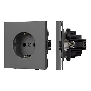 Механизм электрической розетки SCT-TENDO-MEU1-SFPL-GR (230V, 16A) (Arlight, -)