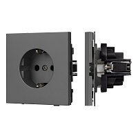 Механизм электрической розетки SCT-TENDO-MEU1-SFPL-GR (230V, 16A) (Arlight, -)