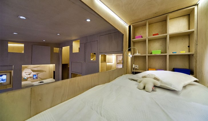 Подсветка ниши с кроватью светодиодной лентой Arlight