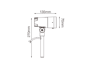 Светильник ландшафтный 11Вт, PORA-830ZM13F