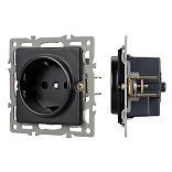 Механизм электрической розетки SCT-GP-MEU-PL-BK (250V, 16A) (Arlight, -)